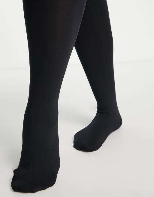 ASOS DESIGN mock over the knee tights with bum and tum support in