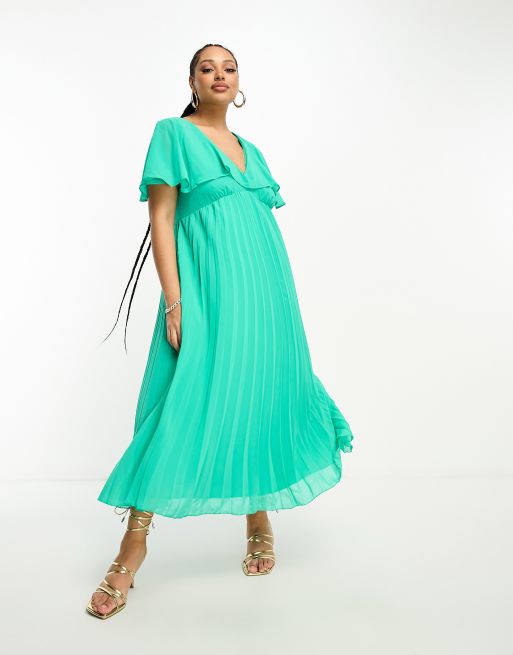 Asos design premium outlet cape maxi dress