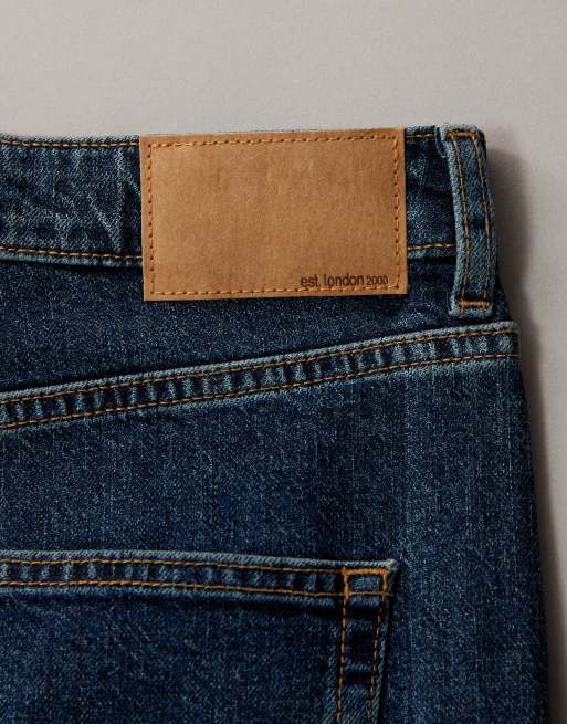 ASOS DESIGN Curve - Ankellange jeans med comfort-stretch og lige ben i mørkeblå vask , 6 af 7