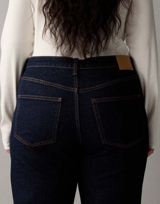 ASOS DESIGN Curve ankle grazer comfort stretch straight leg jeans in rinse, 3 of 7