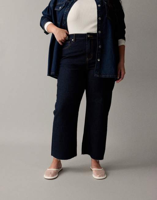 ASOS DESIGN Curve ankle grazer comfort stretch straight leg jeans in rinse, 4 of 7