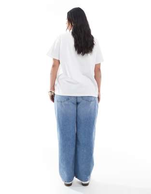 Asos Curve Asos Design Curve Ankle Grazer Straight Leg Jeans