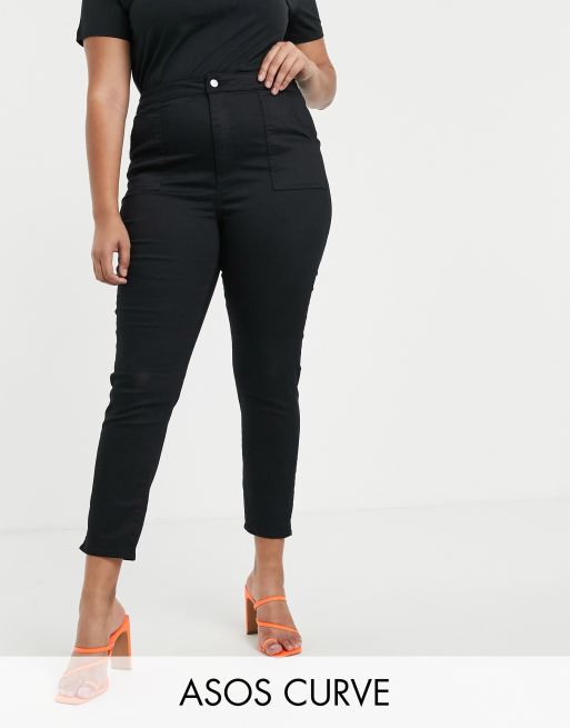 ASOS DESIGN slim ankle length pants in grey