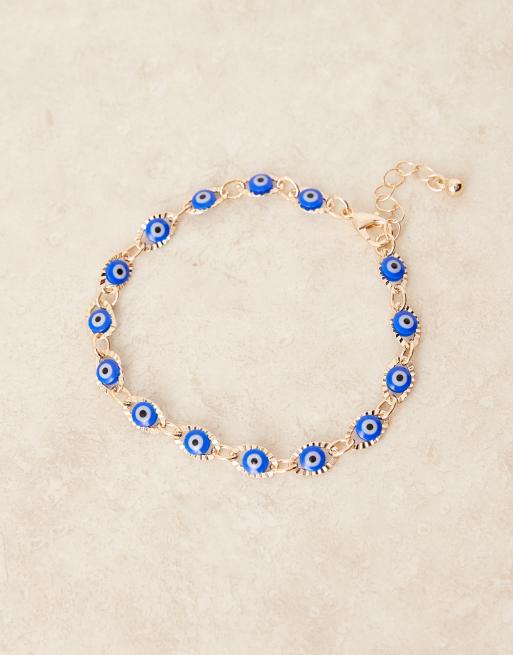 ASOS DESIGN Curve - Armband met ooghangertjes in goudkleur, 3 van 3