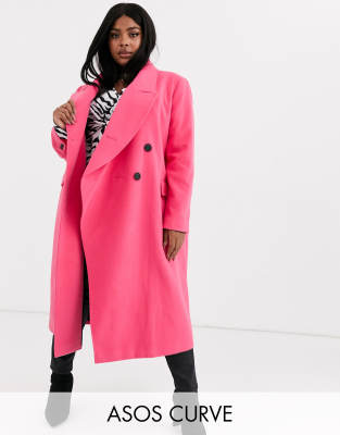 asos plus size coats