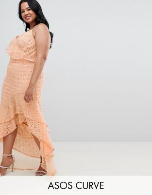 asos broderie maxi dress