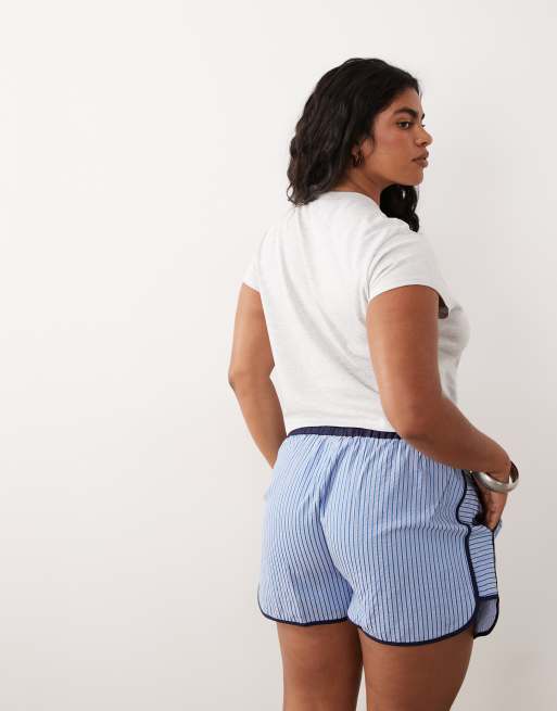 ASOS DESIGN Curve - Baby tee met contrasterende 'get some taste'-slogan in gemêleerd ijsgrijs, 4 van 4