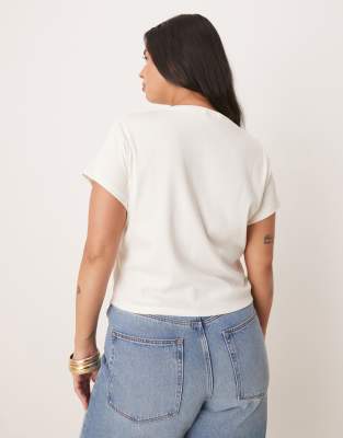 Asos Curve Asos Design Curve Baby Tee With Watermelon Fruit Graphic