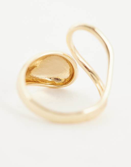 ASOS DESIGN Curve bague à design enveloppant ton doré, 3 de 3