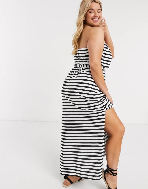 Black and white striped maxi dress hot sale forever 21