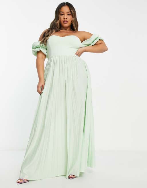 Sage Color Block Maxi Dress - The Lovety Boutique