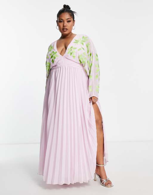 Asos lilac maxi clearance dress