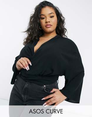 asos plus size blouses