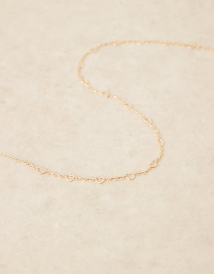 Asos Curve Asos Design Curve Belly Chain With Heart Details