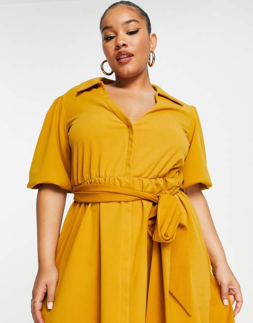 Mustard yellow dress outlet asos