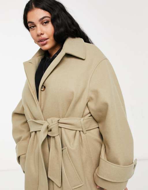 Asos camel overcoat best sale