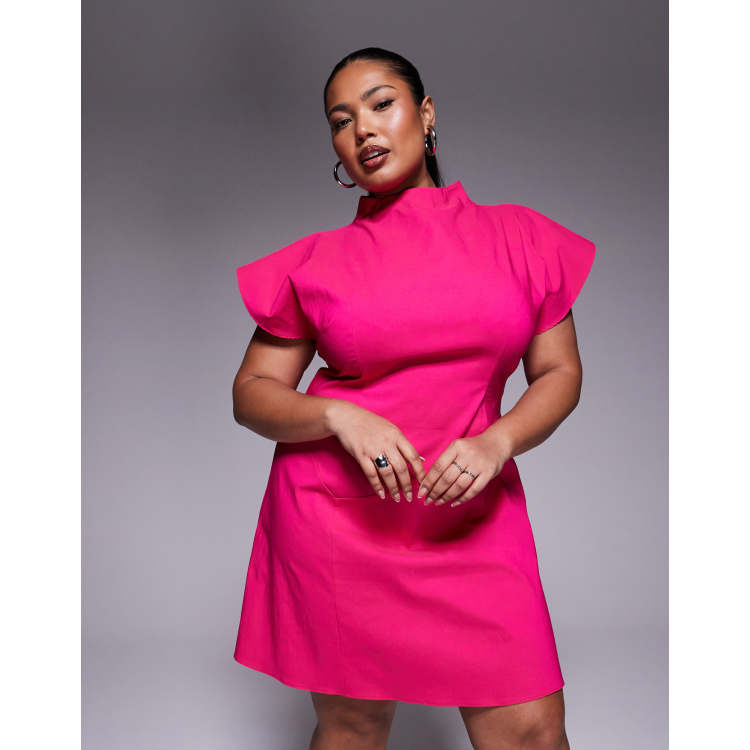 open lace back dress Amazon.com: The Drop Women's Hot Pink 2-Piece Knit Maxi Dress Dress by  @sweetlikeoyin, 3X, Plus Size : Clothing, Shoes & Jewelry
