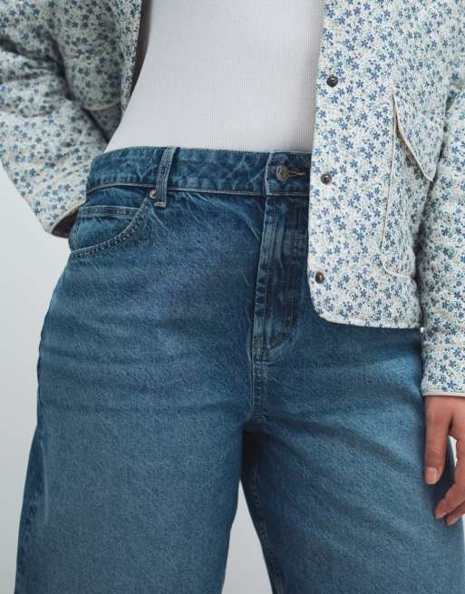 ASOS DESIGN Curve - Bermuda in denim blu medio, 4 di 12