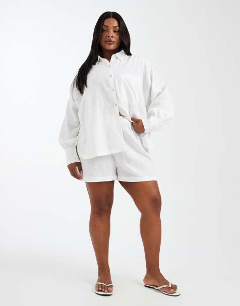 chinese dress ladies Derek Rose London Women's Shorts Vienna Linen White