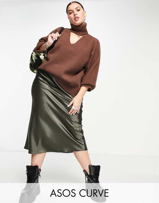 Khaki skirt outlet asos