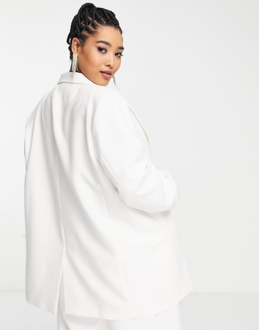 ASOS DESIGN Curve Blazer da cerimonia oversize taglio lungo ASOS