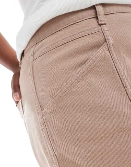 ASOS DESIGN Curve board shorts in sand, 4 of 5