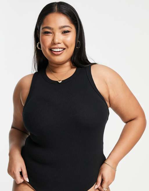 ASOS DESIGN Curve Body dos nageur Noir