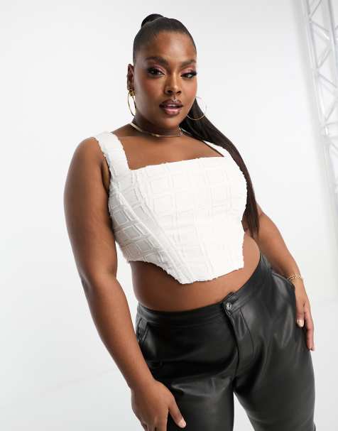 Plus size crop tops hotsell for cheap