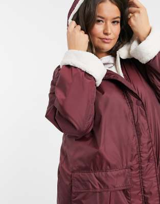 asos curve raincoat