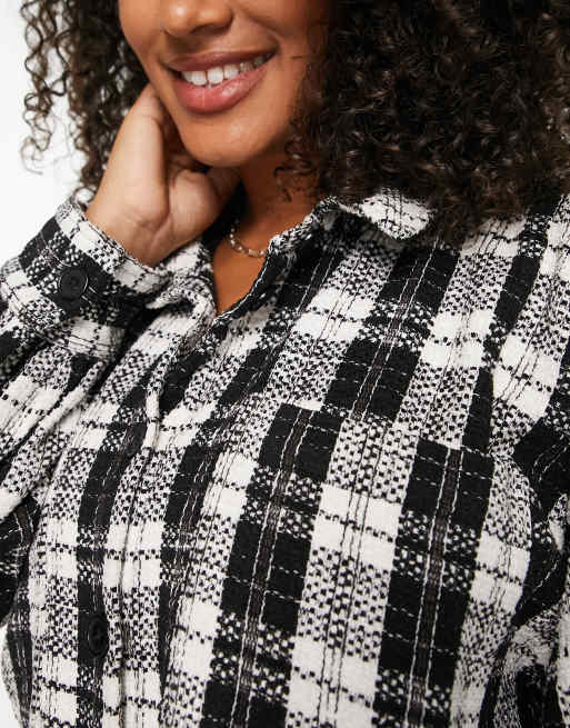 Plaid hot sale maxi shirt