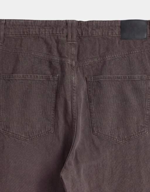 ASOS DESIGN curve bow barrel jean in espresso, 9 of 9
