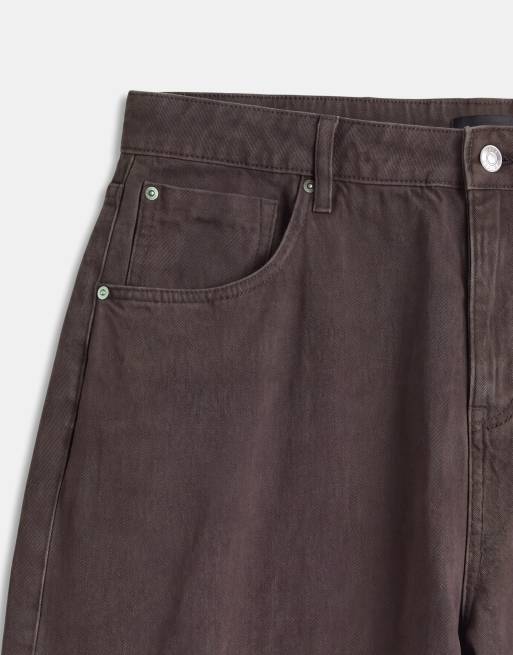 ASOS DESIGN Curve Bow Barrel Jeans in espresso, 8 of 9