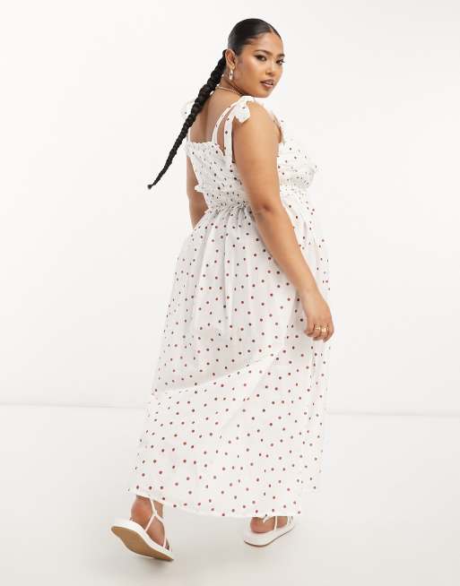 Asos polka dot outlet midi dress