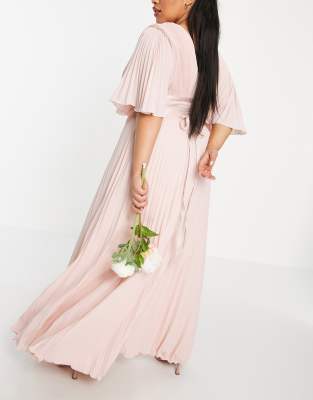 asos peach maxi dress