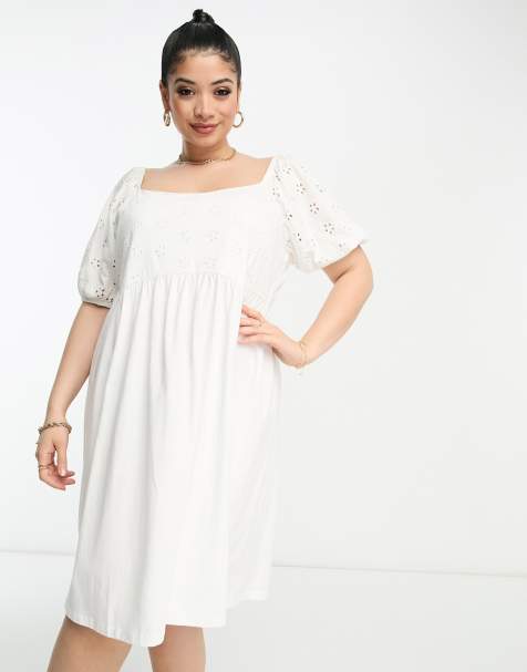  Plus Size White Dress