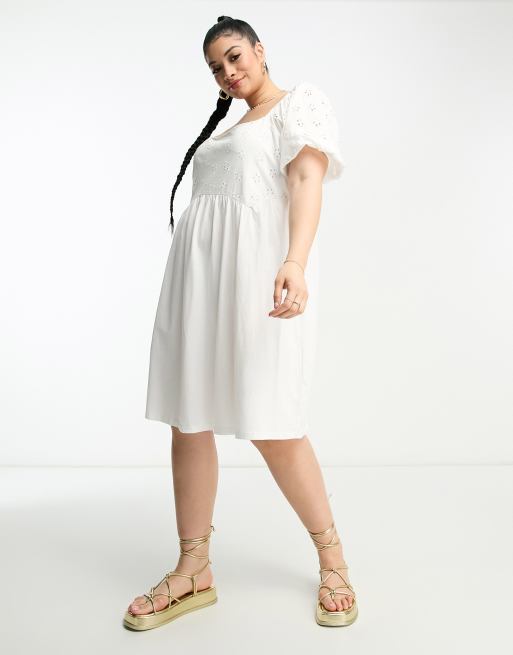 White smock shop dress asos