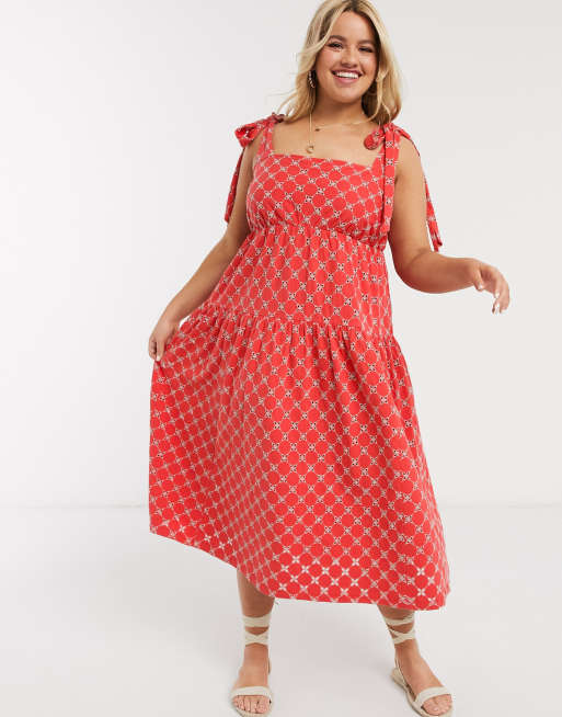 Asos red polka sales dot dress