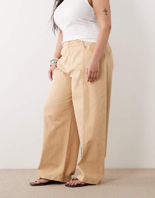 ASOS DESIGN Curve - Broek met ballonpijpen in toffee bruin, 2 van 5