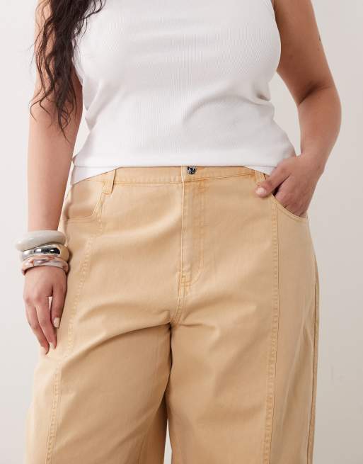 ASOS DESIGN Curve - Broek met ballonpijpen in toffee bruin, 5 van 5