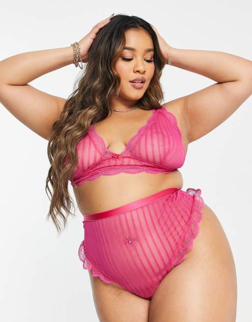 ASOS DESIGN Curve – Brooke – Weicher BH in Rosa, 2 von 4