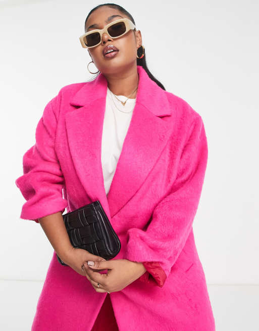 Asos pink coat hotsell