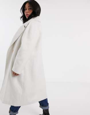 asos white coat