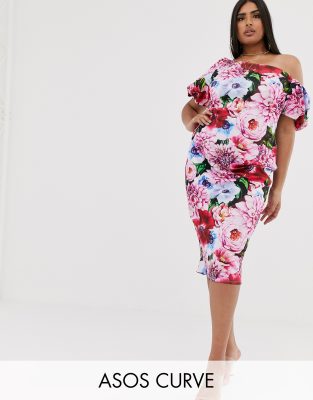 asos curve floral dress