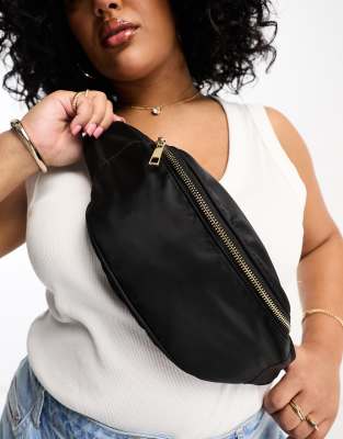 ASOS DESIGN Curve bum bag in black