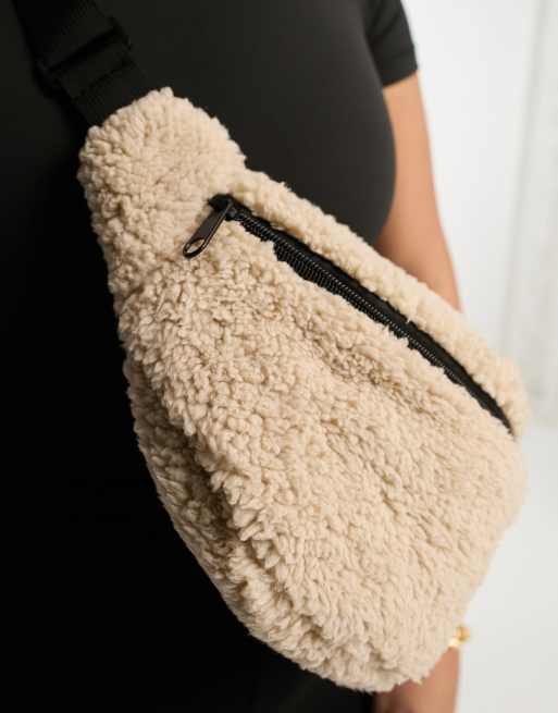 Fluffy cheap bum bag