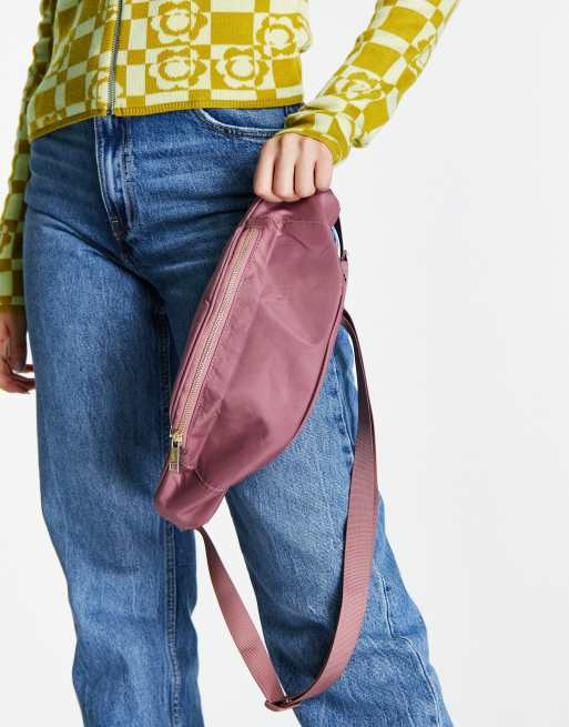 ASOS DESIGN Curve bum bag in pink mauve ASOS