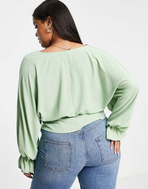 Blusa best sale verde pistacho