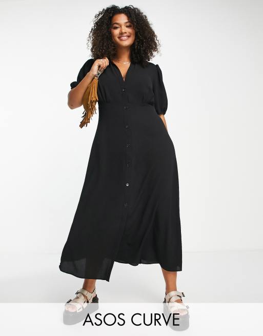 Asos plus size hot sale black dresses