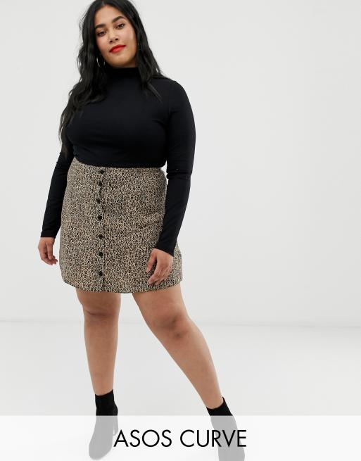 Leopard print clearance mini skirt asos