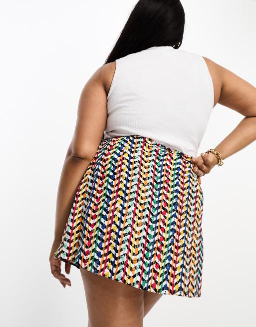 Asos button clearance skirt